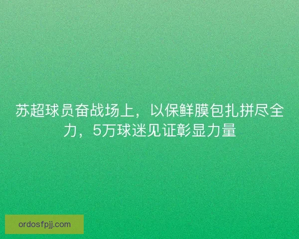 苏超球员奋战场上,以保鲜膜包扎拼尽全力,5万球迷见证彰显力量 苏超球员奋战场上,以保鲜膜包扎拼尽全力,5万球迷见证彰显力量